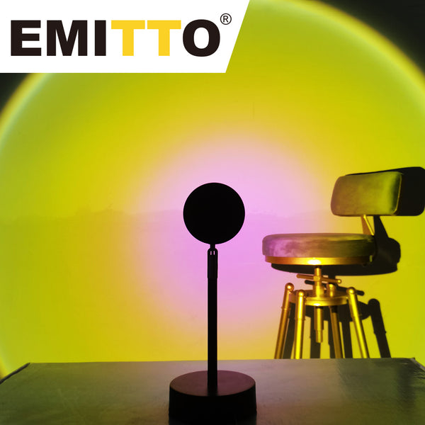 EMITTO USB Sunset Projection Lamp LED Modern Romantic Night Light Decor Sun - Lets Party