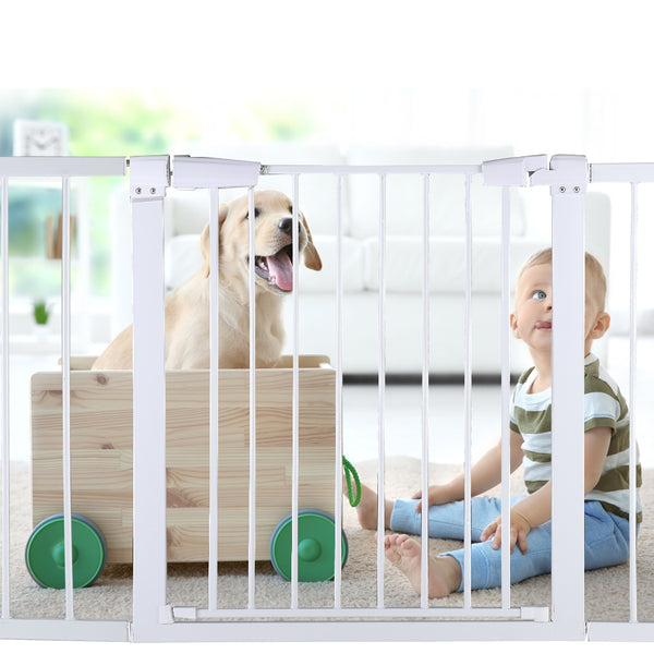 Baby Kids Pet Safety Security Gate Stair Barrier Doors Extension Panels 10cm WH - Lets Party