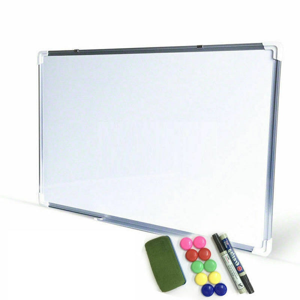 Portable Magnetic Home and Office Board Whiteboard 90X60CM Marker Eraser Button - Lets Party