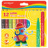 12PK Washable Marker Keyroad Jumbo Fiber Colour Markers - Lets Party