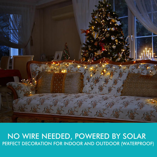 30M 300LED String Solar Powered Fairy Lights Garden Christmas Decor Multi Colour - Lets Party