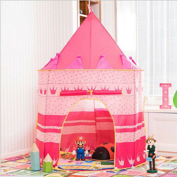 Kids Playhouse Play tent Pop Up Castle Princess Indoor Outdoor Girls Boys Gift - Lets Party