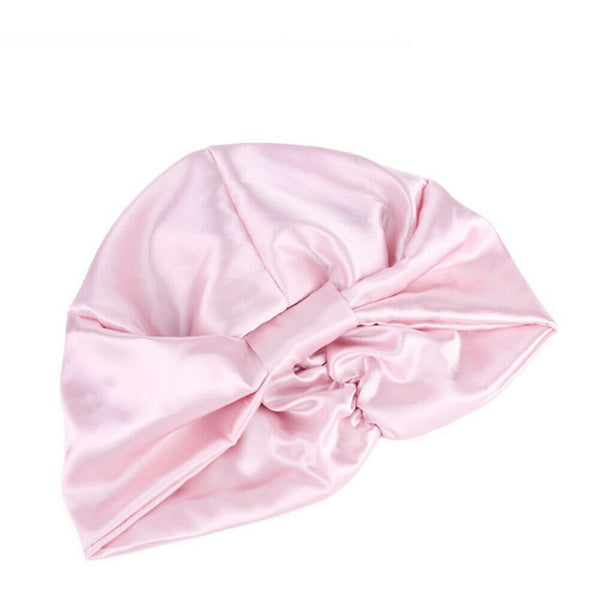 Womens Imitated Silk Sleeping Cap Sleep Hat Night Hair Styling Care Bonnet Wrap - Lets Party