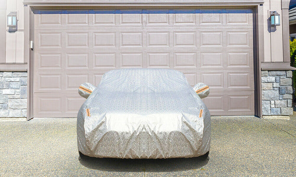 Waterproof Adjustable Large Car Covers Rain Sun Dust UV Proof Protection YXXL - Lets Party