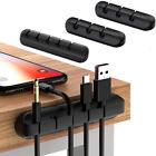 3x USB Charge Cable Holder Desk Cable Clips Organizer Cord Management 3/5/7Cilps
