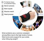2x Weight Lifting Gym Muscle Training Wrist Support Straps Wraps Bodybuilding AU