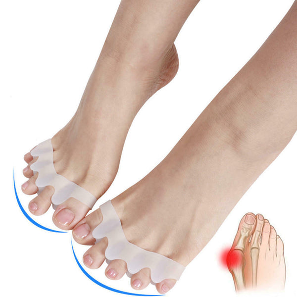 Toe Bunion Gel Separator Straightener Silicone Corrector Relief Pain Spacer - Lets Party