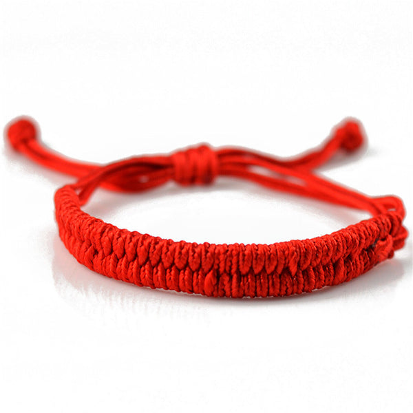 10 Handmade Lucky Red String Tibetan Woven Braided Protection Bracelet Adjustabl - Lets Party