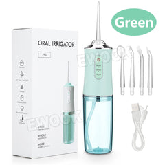 Water Flosser Cordless - 220ml Oral Irrigator 3 Modes IPX7