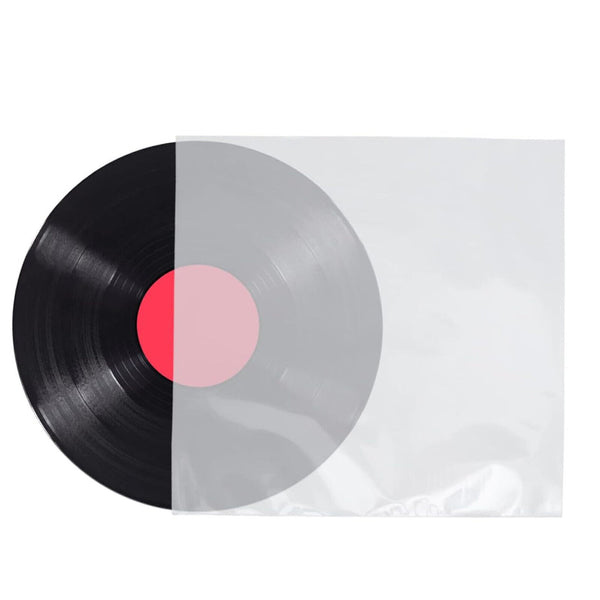 100Sets LP Outer Plastic Record Cover Sleeve For Vinyl 7'' Album+LP Inner Sleeve