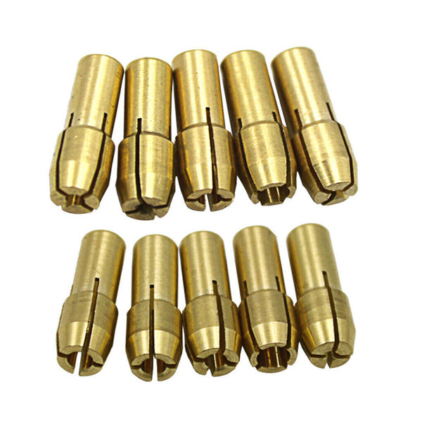 11PCS Brass Drill Chucks Collet Bits 0.5-3.2mm for Dremel Rotary Tool AU