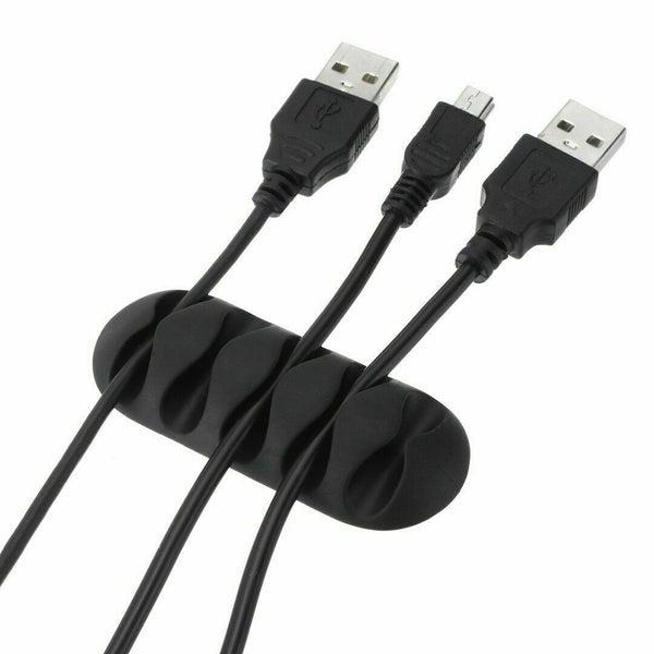 40PCS Multi-Purpose Cable Wire Clips Tidy Cord Lead Organiser USB Charger Holder