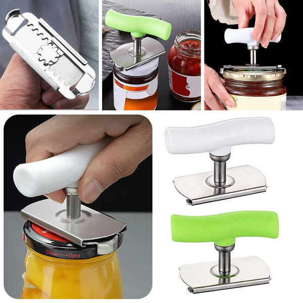 Stainless Steel Twist Jar Opener Spiral Can Bottle Seal Grip Lid Cap Remover AU