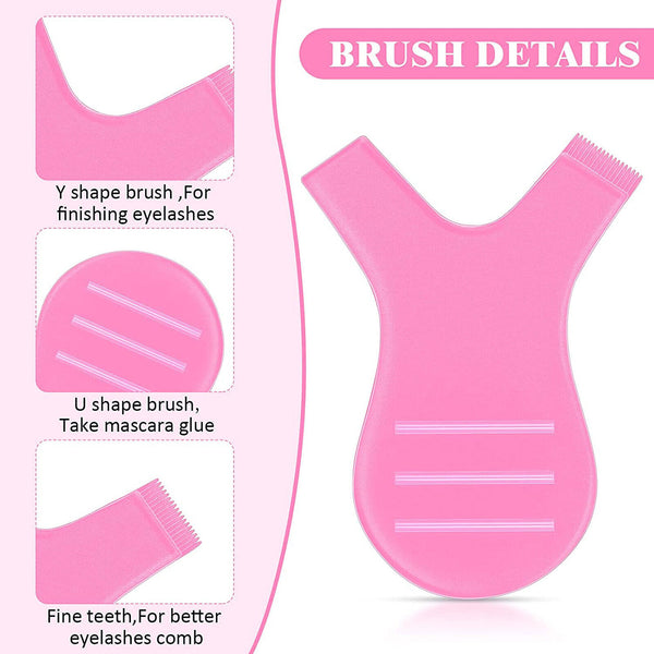 12PCS Eyelash Lashes Lifting Lift Perm Y Comb Brushes Tool Separating Brush AU