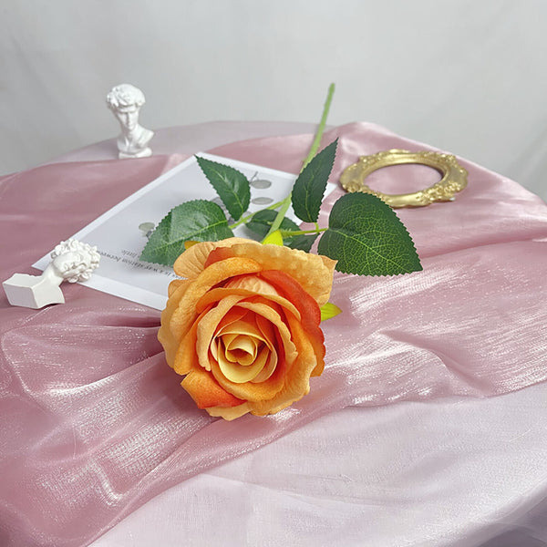 5pcs 51cm Long Stem Artificial Rose Flowers Velvet Bunch Wedding Home Bouquet AU