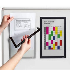 Sign Holder Display Poster Self Adhesive Magnetic A4 Wall Windows Door