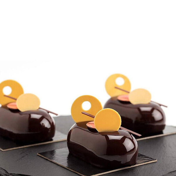 8 Holes Mousse Cake Flexible Silicone Mold Candy Chocolate Cake Jelly Mould AU