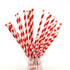 25X Colourful Paper Drinking Straws Straw FOIL Metallic Striped Party Wedding DI