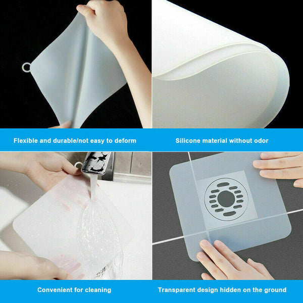 Silicone Sewer Deodorant Sealing Cover Drain Anti-smell Pad for Bathroom Kitchen
