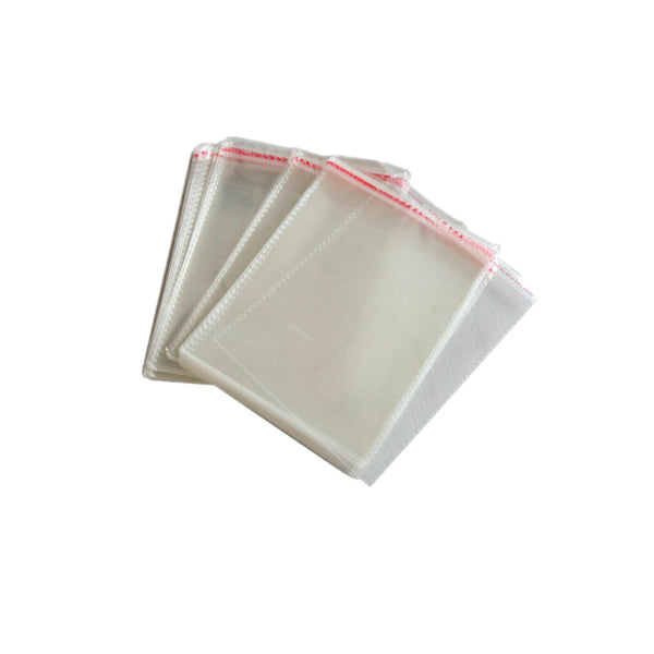 PREMIUM 100X CD DVD Clear Plastic Sleeves + Sleeve Flap Hold 1 Disc Storage AU