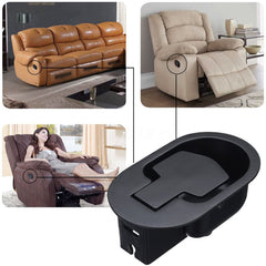 Replacement Metal Sofa Handle Recliner Chair Couch Durable Release Lever Black