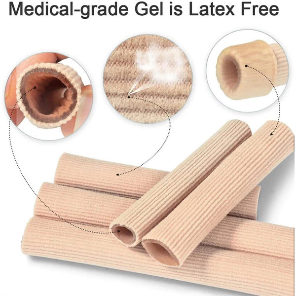 5/10X Silicone Toe Sleeve Gel Toe Cap Cover Protector Finger Tube Pain Relief AU