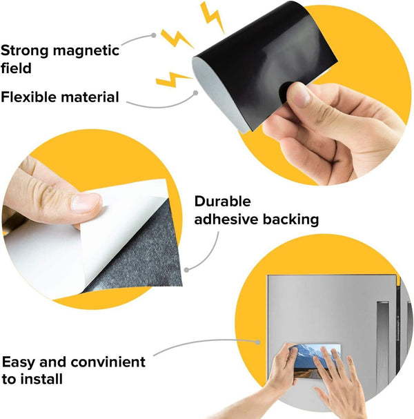10 x A4 Magnetic Magnet Sheets Self Adhesive Crafts Material 0.5/1mm Thickness
