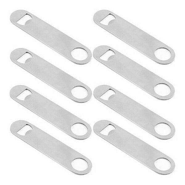 Stainless Steel Speed Bottle Opener Bartender Flat Bar Blade Cap Can Beer Drink