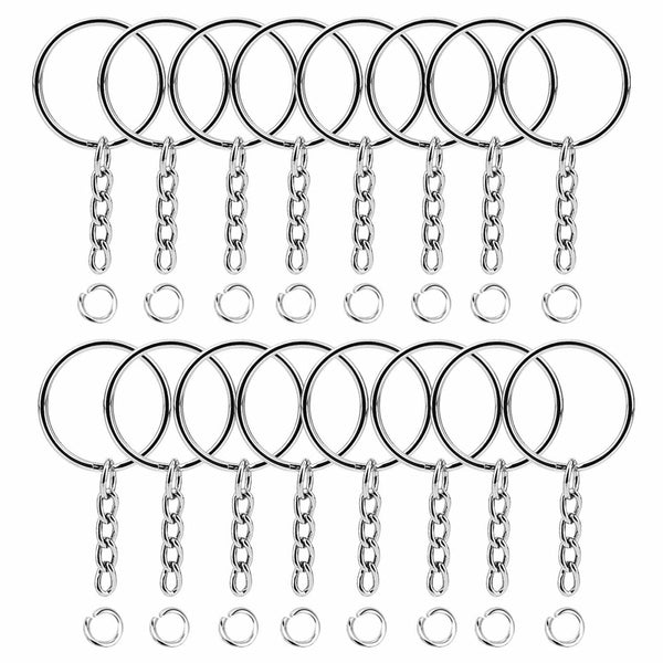 70X Swivel Lobster Clasp Clips Hook Alloy KeyRing Split Keychain Durable Diy AU