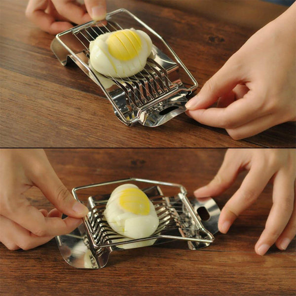 Stainless Steel Boiled Egg Slicer Cutter Mushroom Tomato Ham Kitchen Chopper