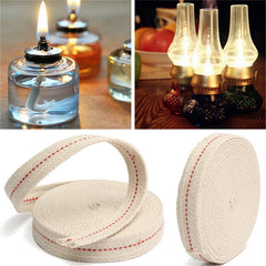 Oil Lamp Wick 4.5m – Flat Cotton Lantern Wick Roll