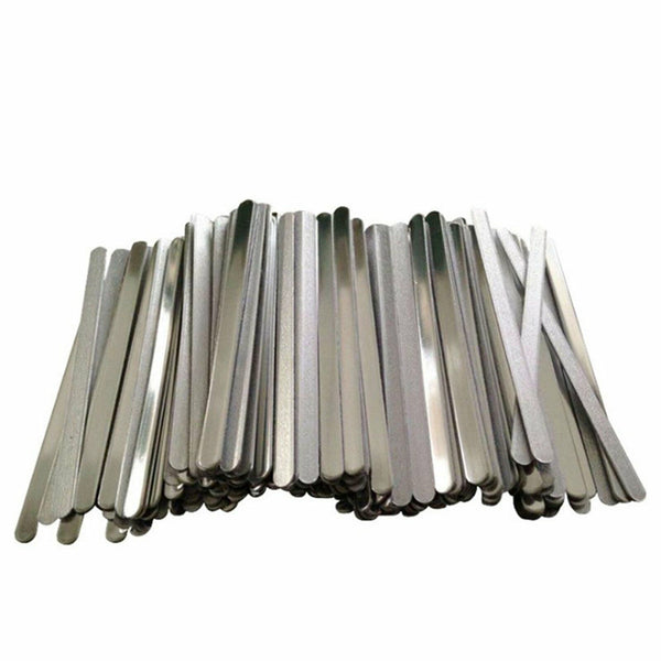 200PCS Nose Bridge Strip Aluminum Wire Adhesive Metal for Face Mask Making NEW