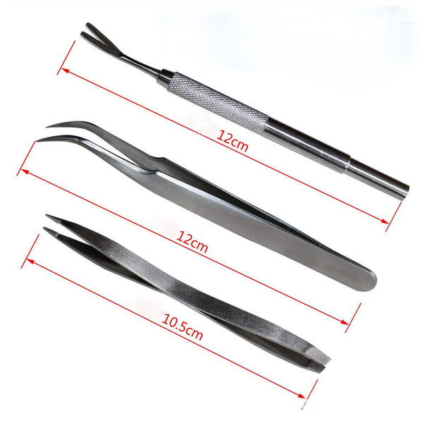 6pcs Pet Cat Dog Tick Remover Tool Stainless Steel Fleas Tweezers Clip Kit Set