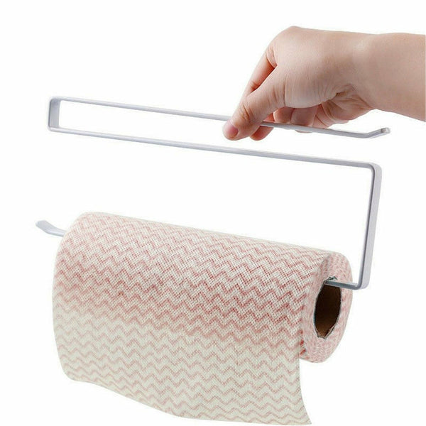 Paper Towel Holder Hanger Rack Kitchen Shelf Organizer Under Cabinet Roll Cup AU