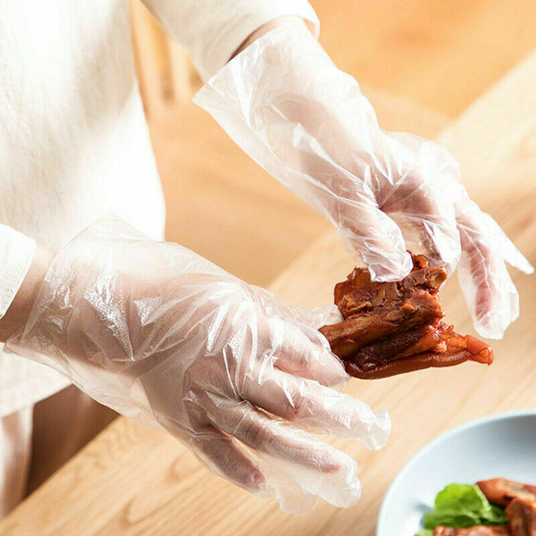 Clear Food Gloves Handling Daily Work Protective Glove - Lets Party