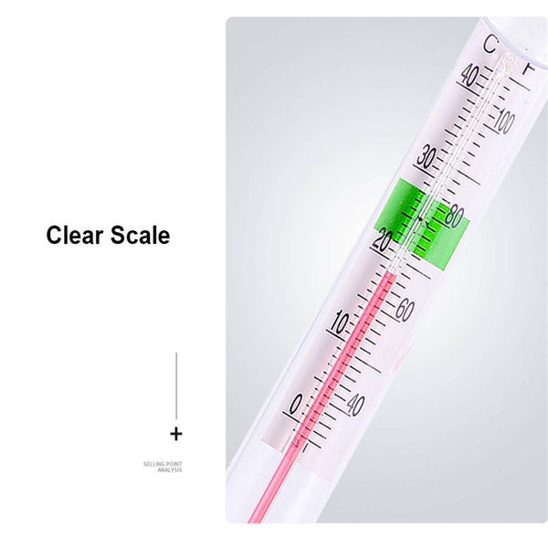 2pcs Floating Aquarium Vertical Thermometer Fish Tank Glass Temperature Meter AU