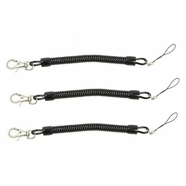 UP 20X Elastic Phone Elastic Spiral Spring Coil Strap Rope Lanyard Key Chain AU - Lets Party