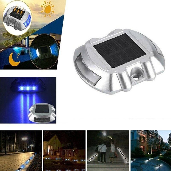 Waterproof Solar LED Powered Road Step Light Dock Light for Outdoor Driveway Dec