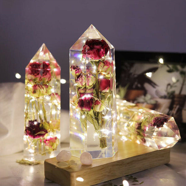 Epoxy Resin Silicone Mold DIY Crystal Flower Candle Making Mould Hexagonal Cone