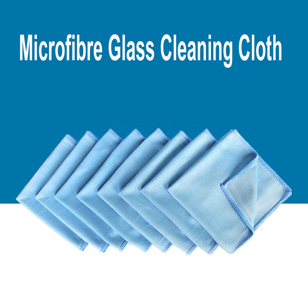 UP 80pcs Microfibre Cleaning Cloth Microfiber Dish Car Towel Glass 30x30cm Bluk