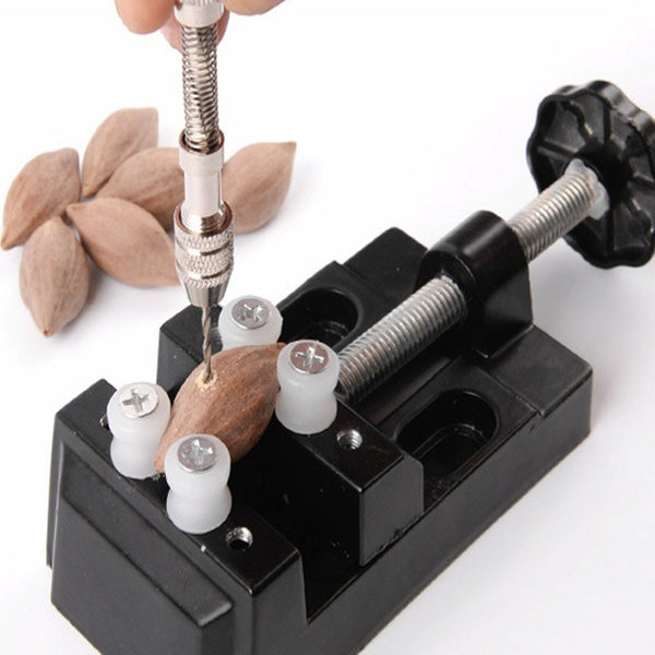 Hand Twist Drill Pin Vice 0.3-2mm+20x Mini Micro Bit Jewellery Speed High Steel