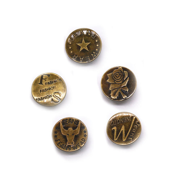 10pcs Jeans Button 20 mm Denim Jeans Jacket Buttons Repair Replace AU SELLER