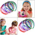 34pcs Girls Womens Plain Satin Alice Band Headband 10mm Ribbon Hoop Hair Band AU