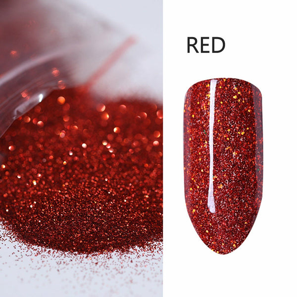 50g Fine Glitter Dust Powder Holographic Iridescent Metallic Body Nail Art Craft