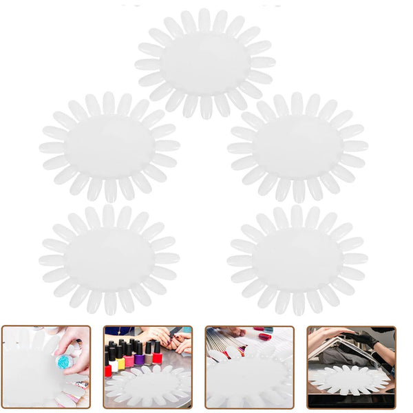 Nail Polish Color Display Wheels Chart Natural White Tips Swatch UV Gel AU