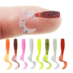 20/40x Soft Plastic Bream Fishing Lures Curly Tackle Bass Cod Tail Lure Bream AU