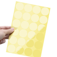 Clear Stickers – Round Transparent Adhesive Seal Dots for Packaging
