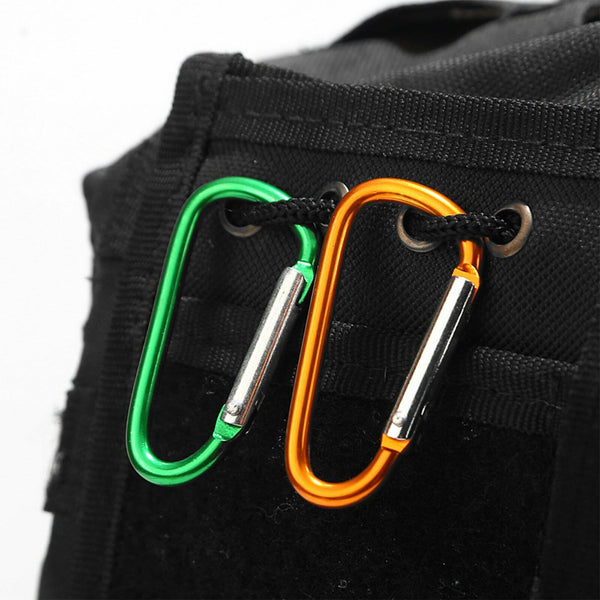 10/20X Aluminum Coloured Carabiner Snap Hook Clip Key chain Key ring Clips Clasp