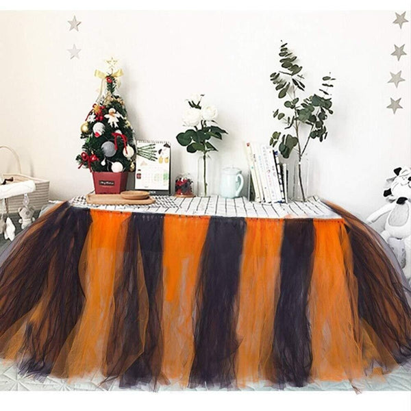 Tutu Tulle Table Skirt Fluffy Table Cloth Cover For Wedding Party Decor Fashion