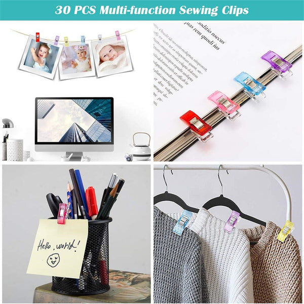 30/50X 27/56MM Wonder Clips Crafts Fabric Quilting Crochet Plastic Sewing Tools